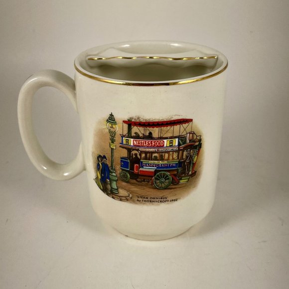 Handcrafted Mustache Guard Cup & Wax KIT from England, by Lord Nelson Pottery - Picture 1 of 11